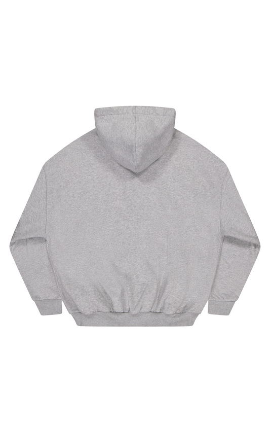SIGNATURE ZIP HOODY - Heather Grey