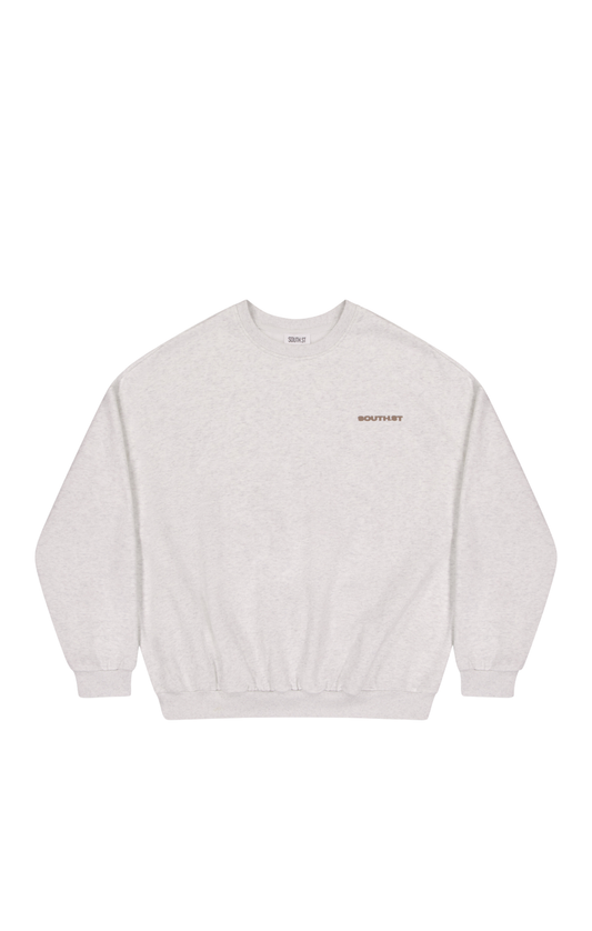 "DISTORT" SWEATSHIRT - Marl grey