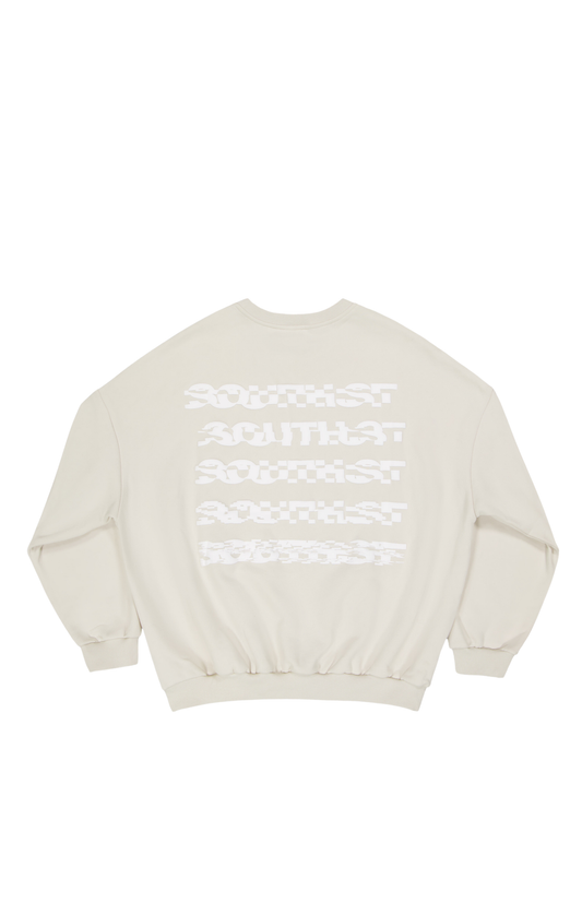 "DISTORT" SWEATSHIRT - Bone