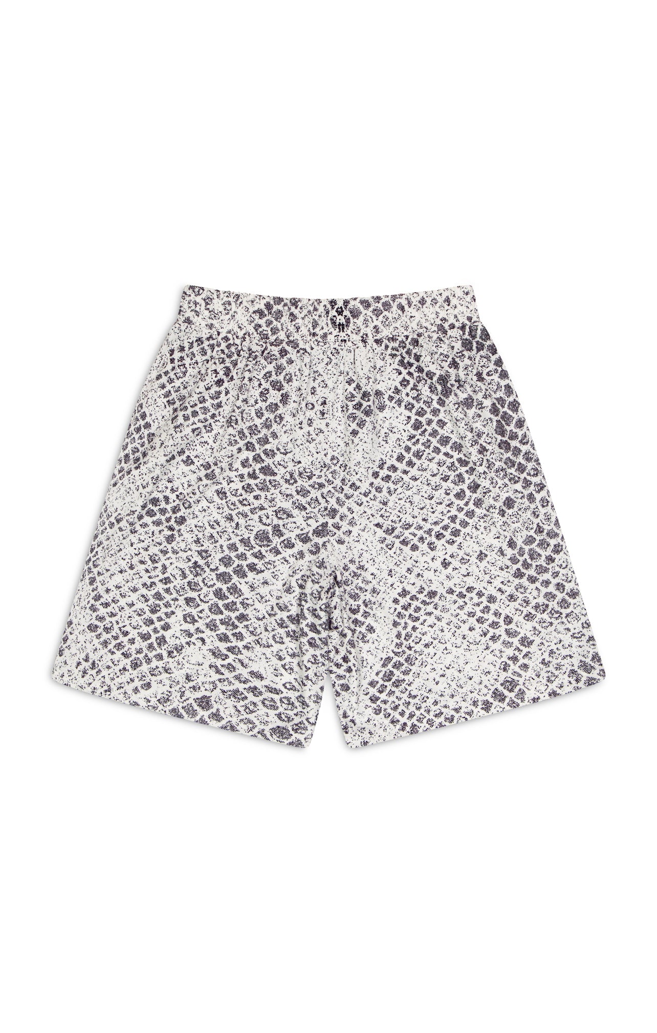SNAKE PRINT SHORTS - Yellow