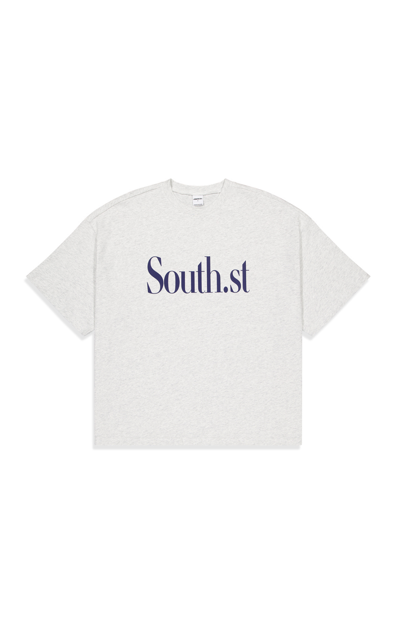 SOUTH TEE - Marl Grey / Navy