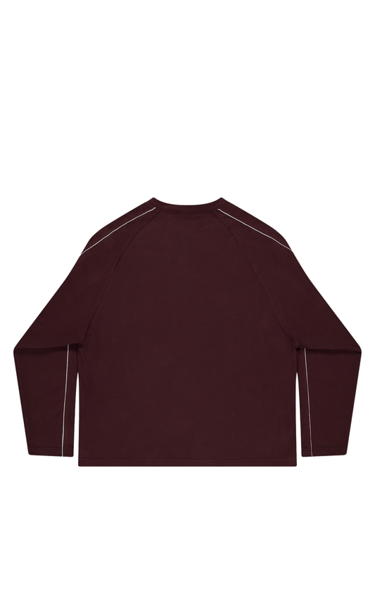 PLAYERS LONG SLEEVE - Burgundy / Brown