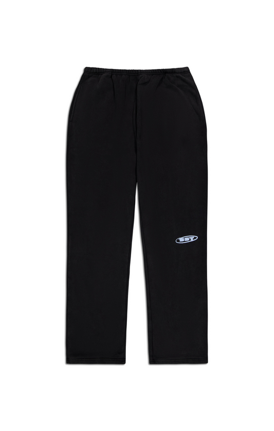 "SUNDAY" STRAIGHT LEG SWEATPANTS - Washed Black