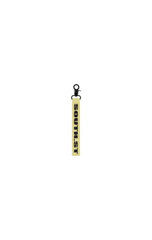 TOKYO FAUX LEATHER KEYRING - Yellow