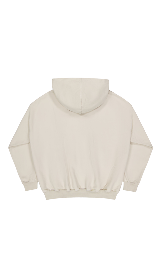 VINTAGE ZIP HOODY - Washed bone