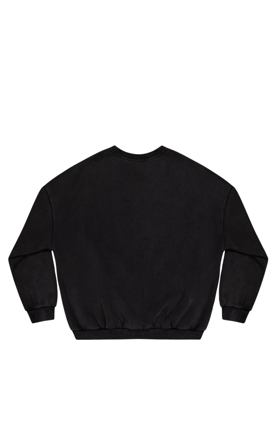 "SUNDAY" SWEATER - Washed Black