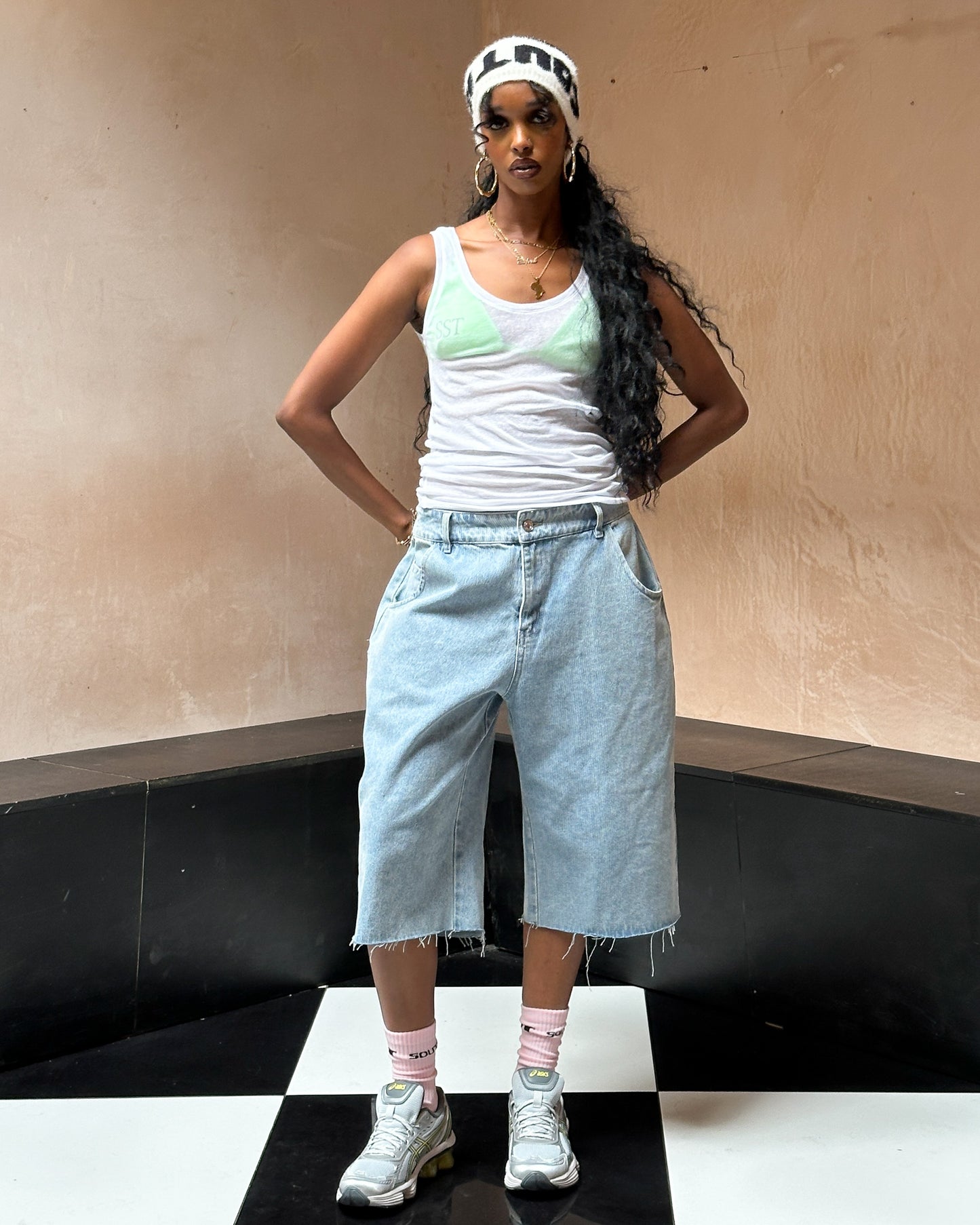 SST KNIT HEADBAND - White