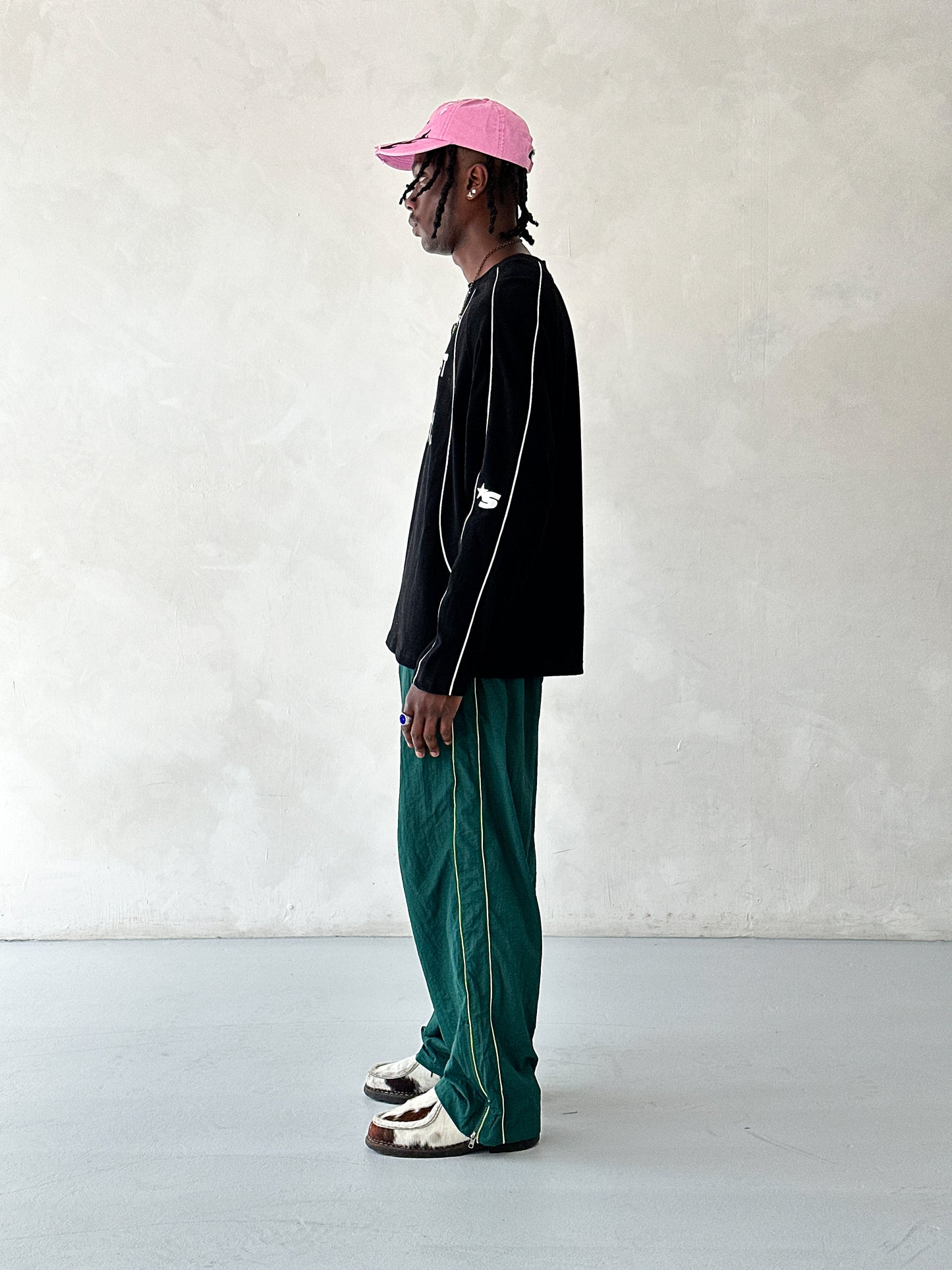 SOCIETY TRACK PANTS - Green