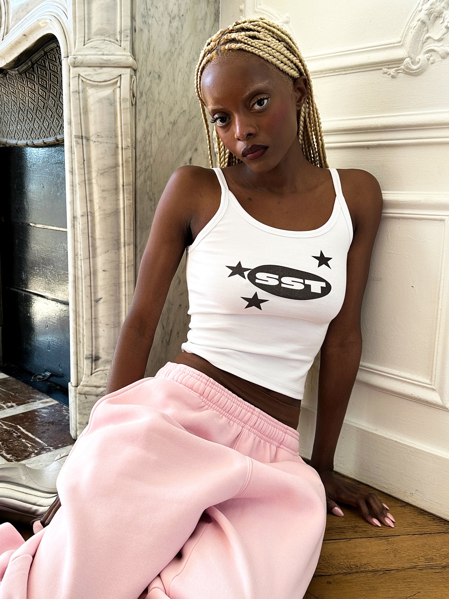 SST STAR TANK - White