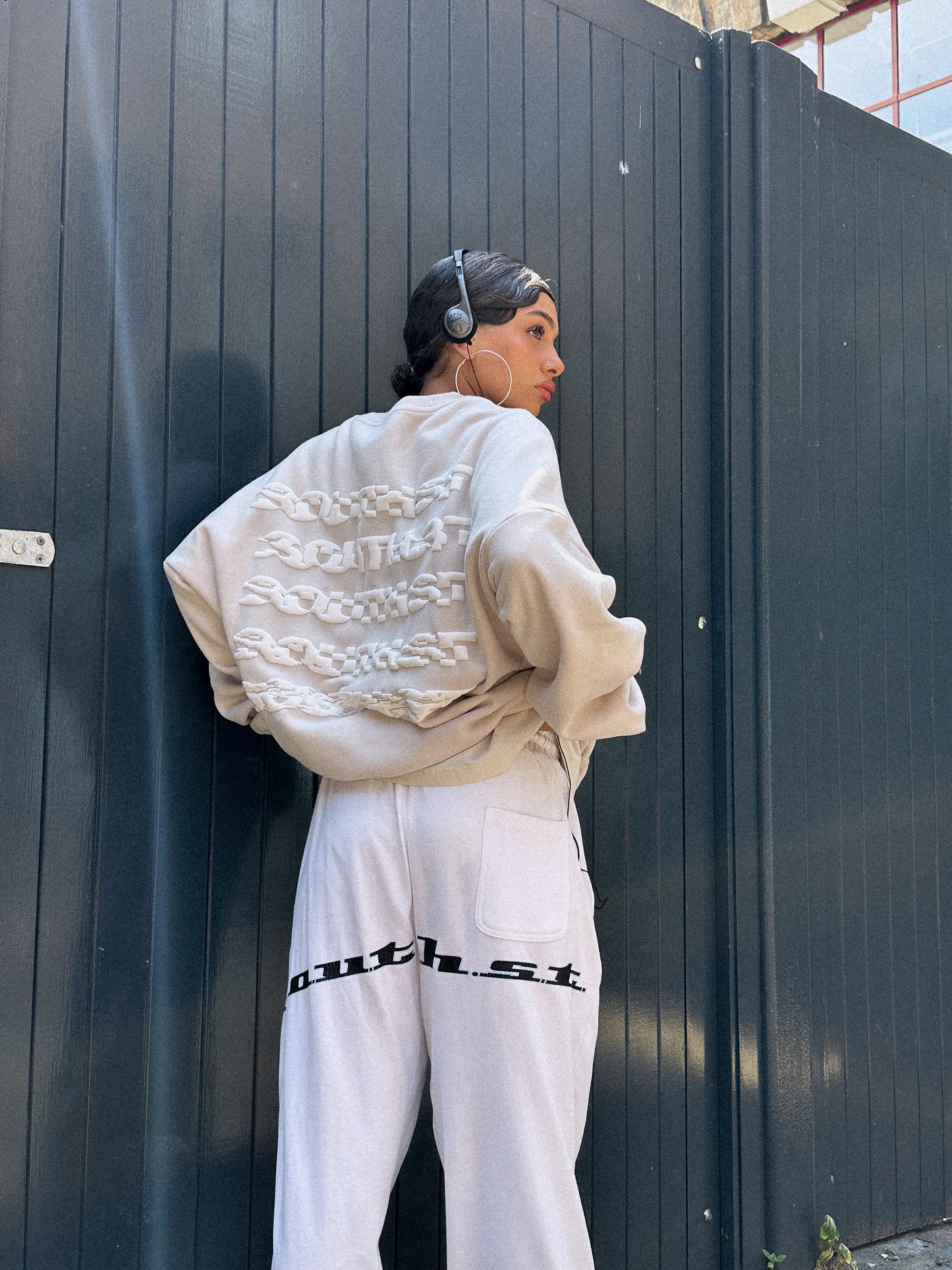 "DISTORT" SWEATSHIRT - Bone