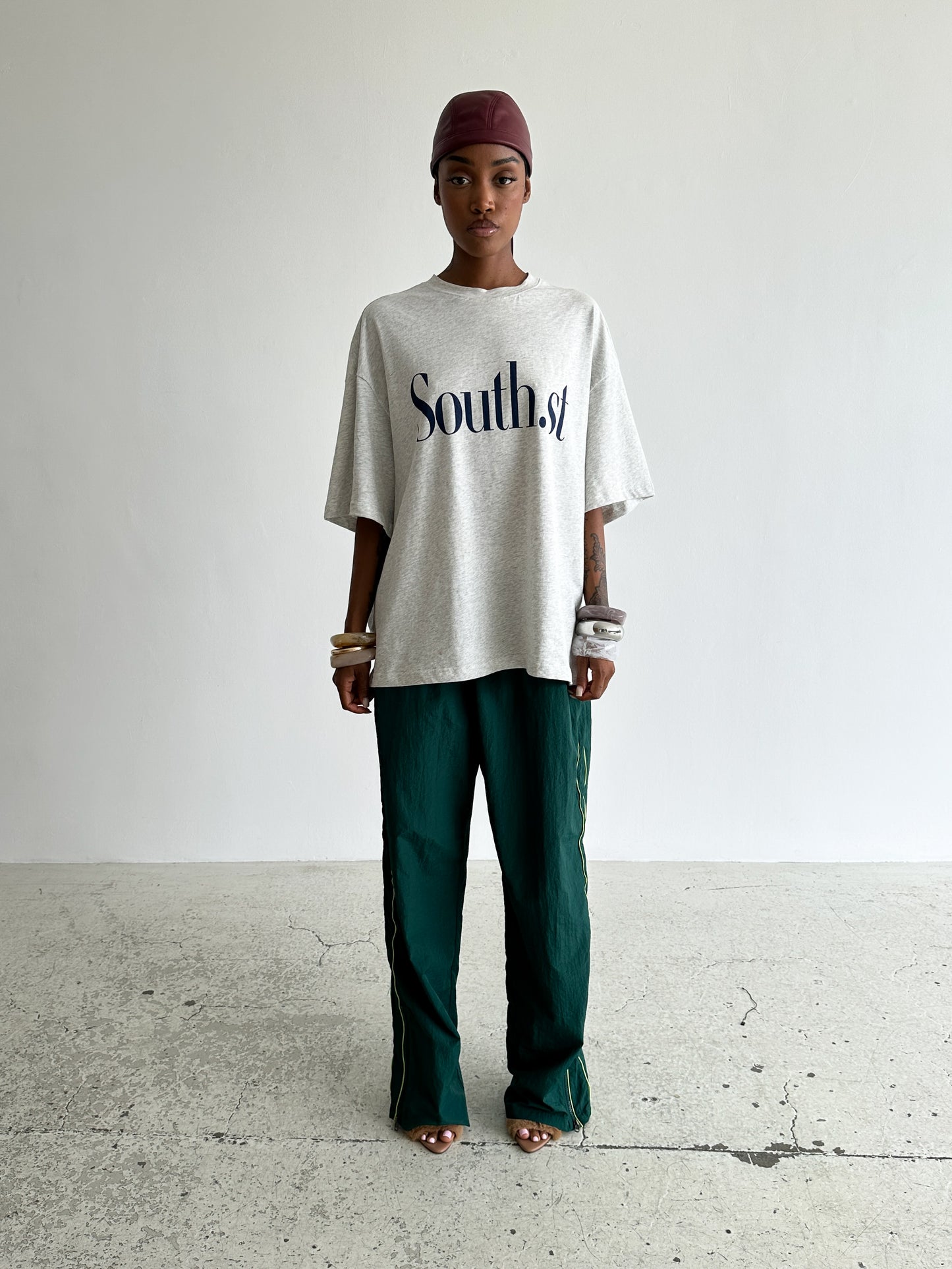 SOCIETY TRACK PANTS - Green