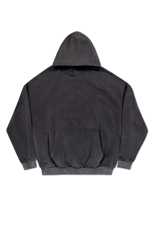 "STING" HOODY - Washed Black