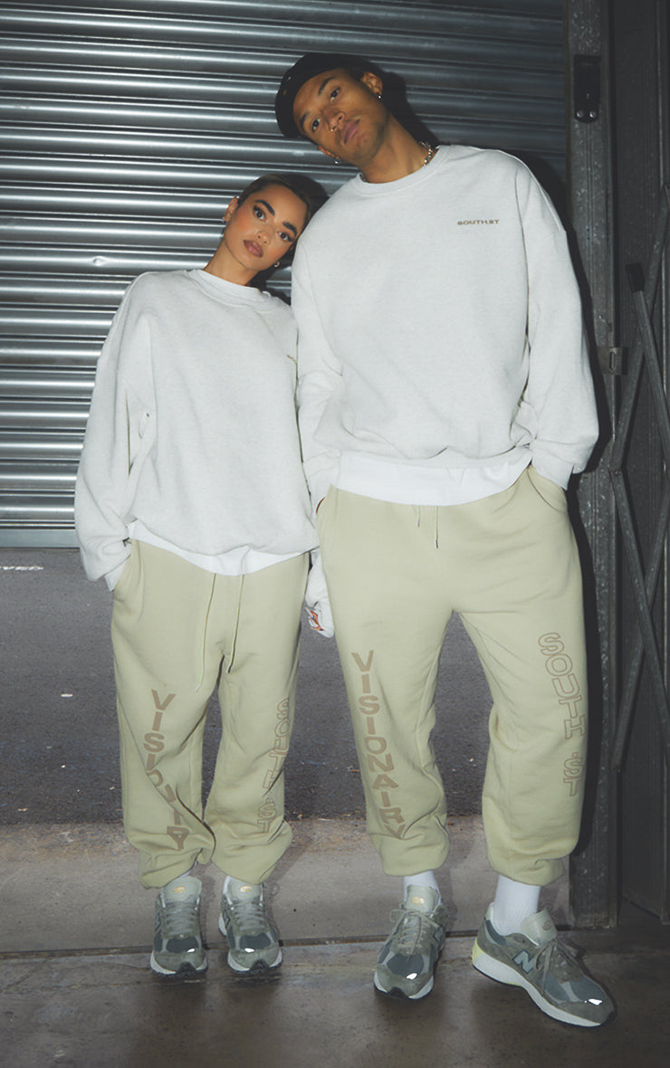 "DISTORT" SWEATSHIRT - Marl grey