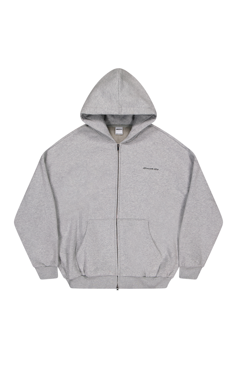 SIGNATURE ZIP HOODY - Heather Grey