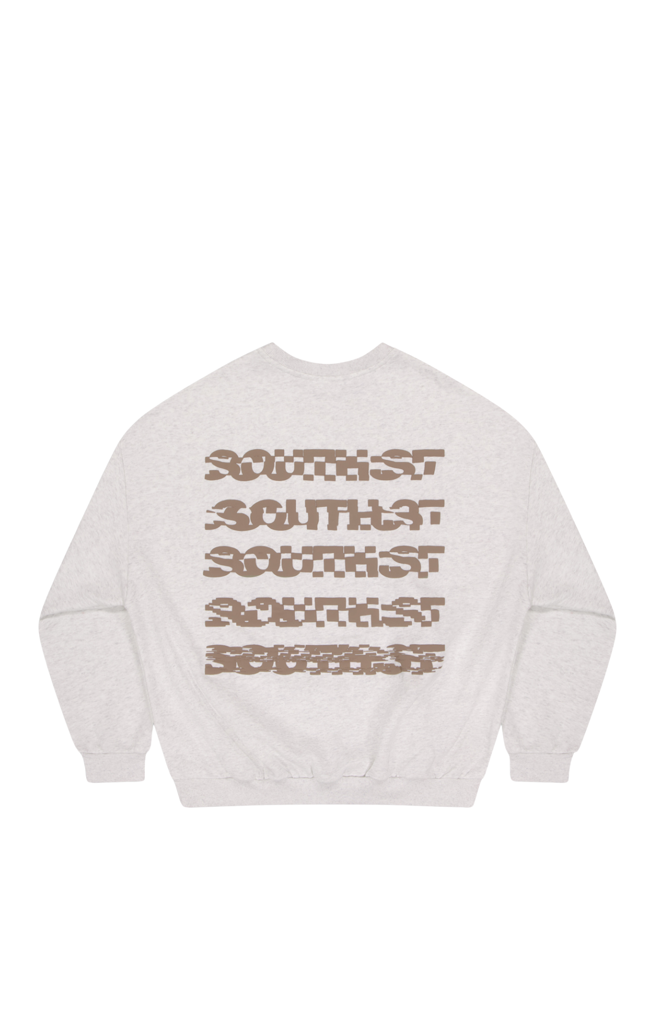 "DISTORT" SWEATSHIRT - Marl grey