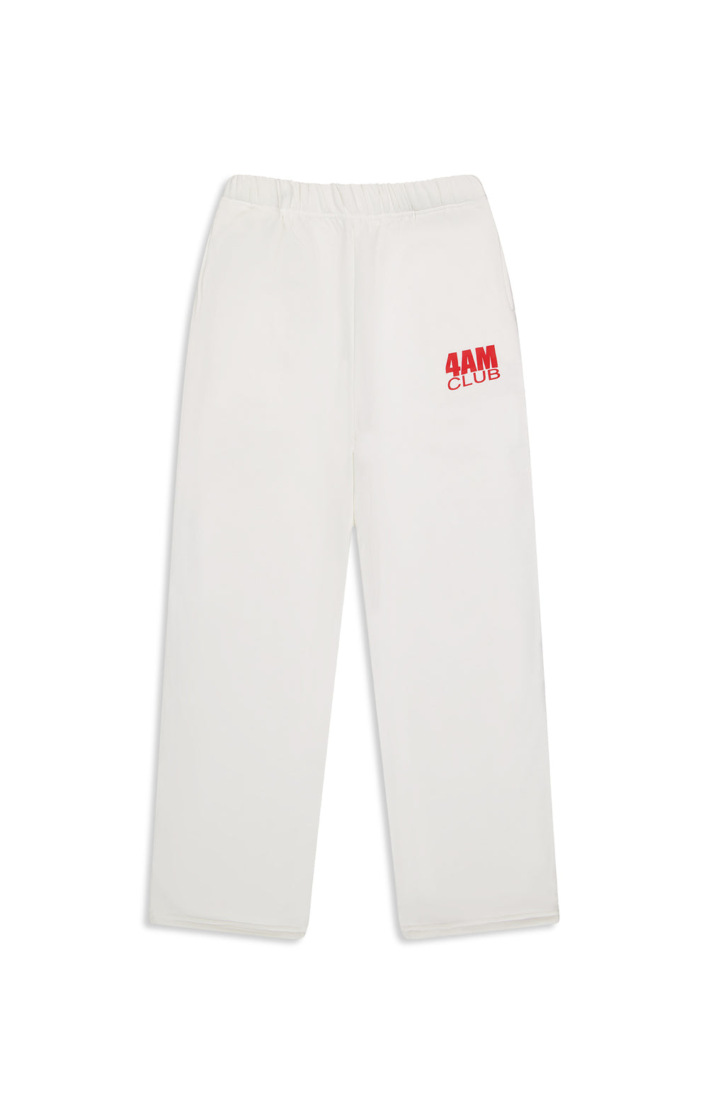 "4AM" STRAIGHT LEG SWEATPANTS - Off White