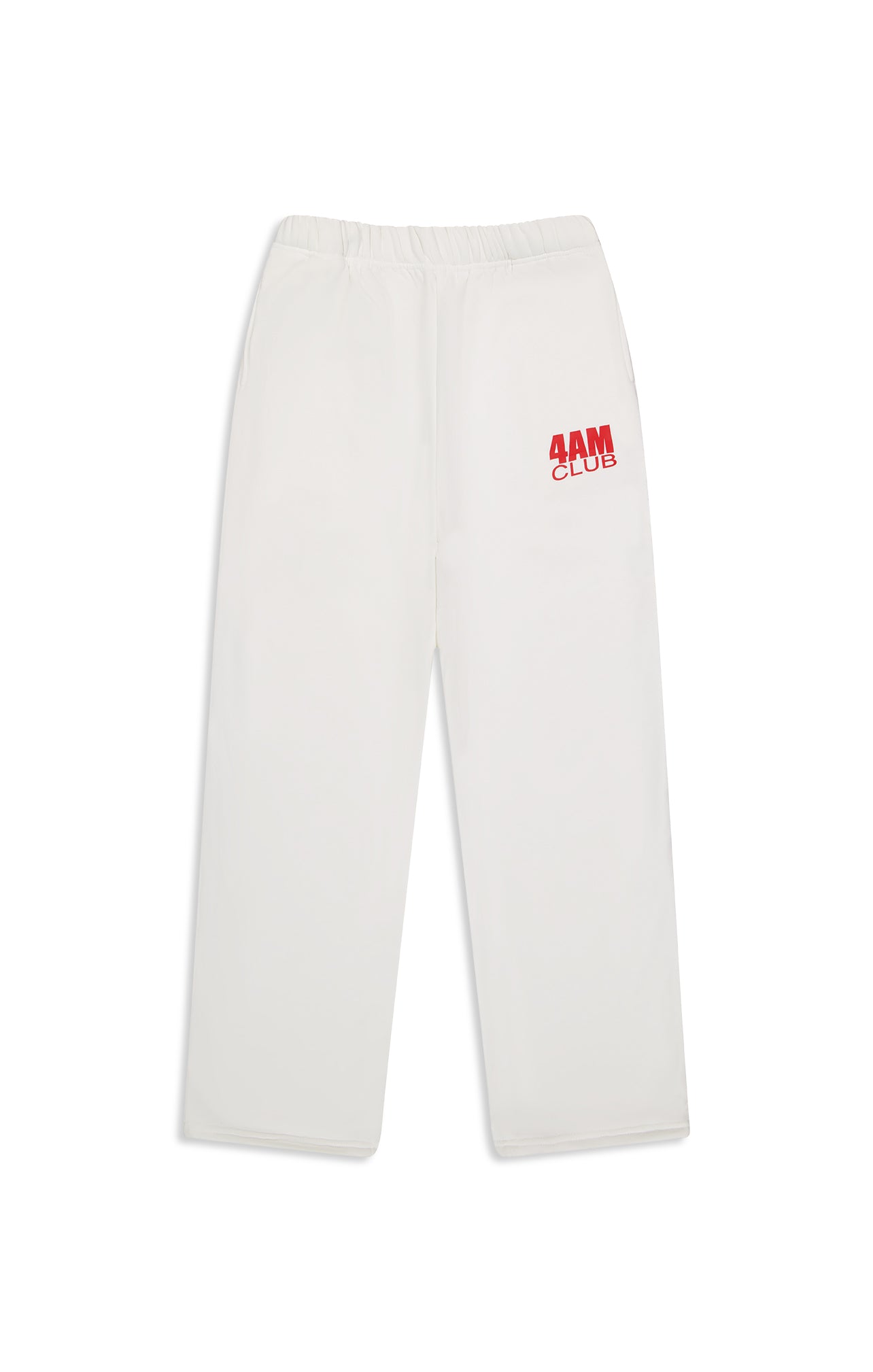 "4AM" STRAIGHT LEG SWEATPANTS - Off White
