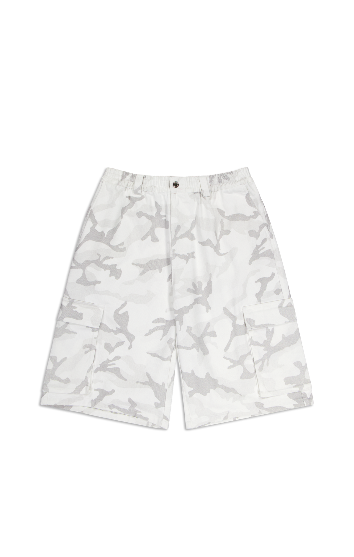 SST CAMO DENIM SHORTS - White