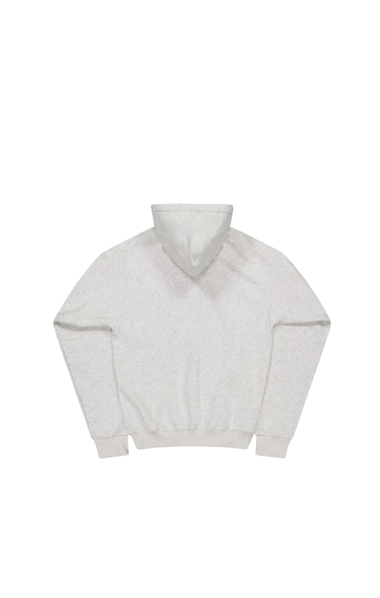FORM SHRUNKEN ZIP HOODY -  Marl grey