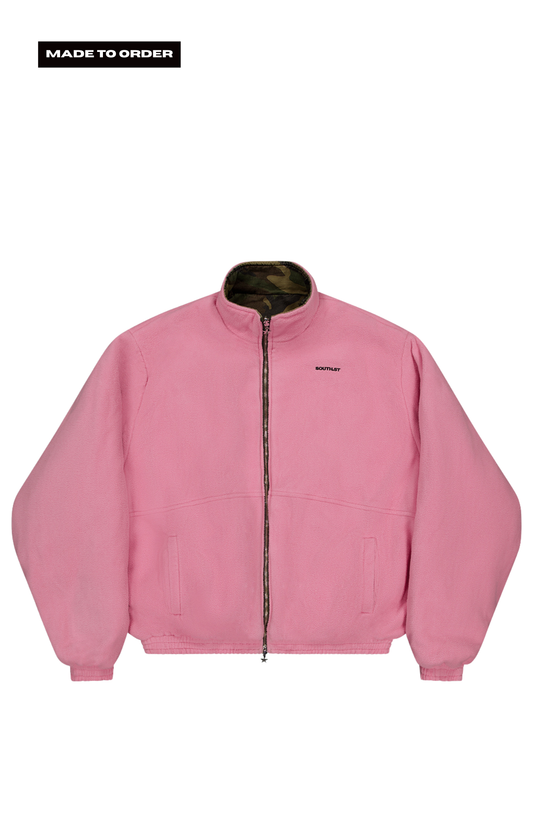SST REVERSIBLE CAMO/ PINK FLEECE JACKET - MADE TO ORDER