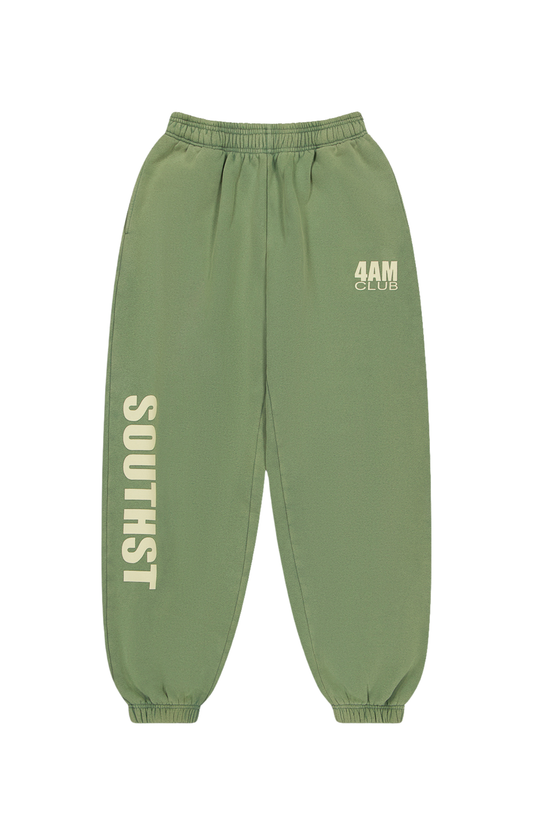 4AM SWEATPANTS - Washed Green