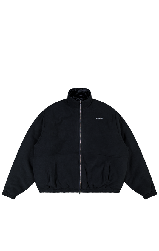 SST REVERSIBLE BASEBALL/BLACK FLEECE JACKET
