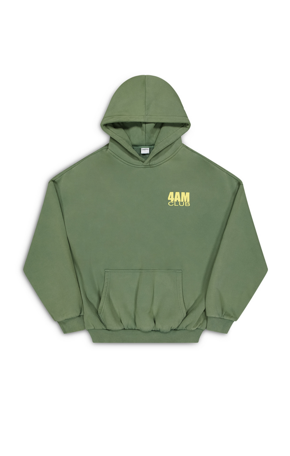 4AM HOODY - Washed Green