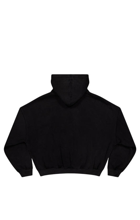 SST SCRIPT HOODY - Washed Black (Pre Order)