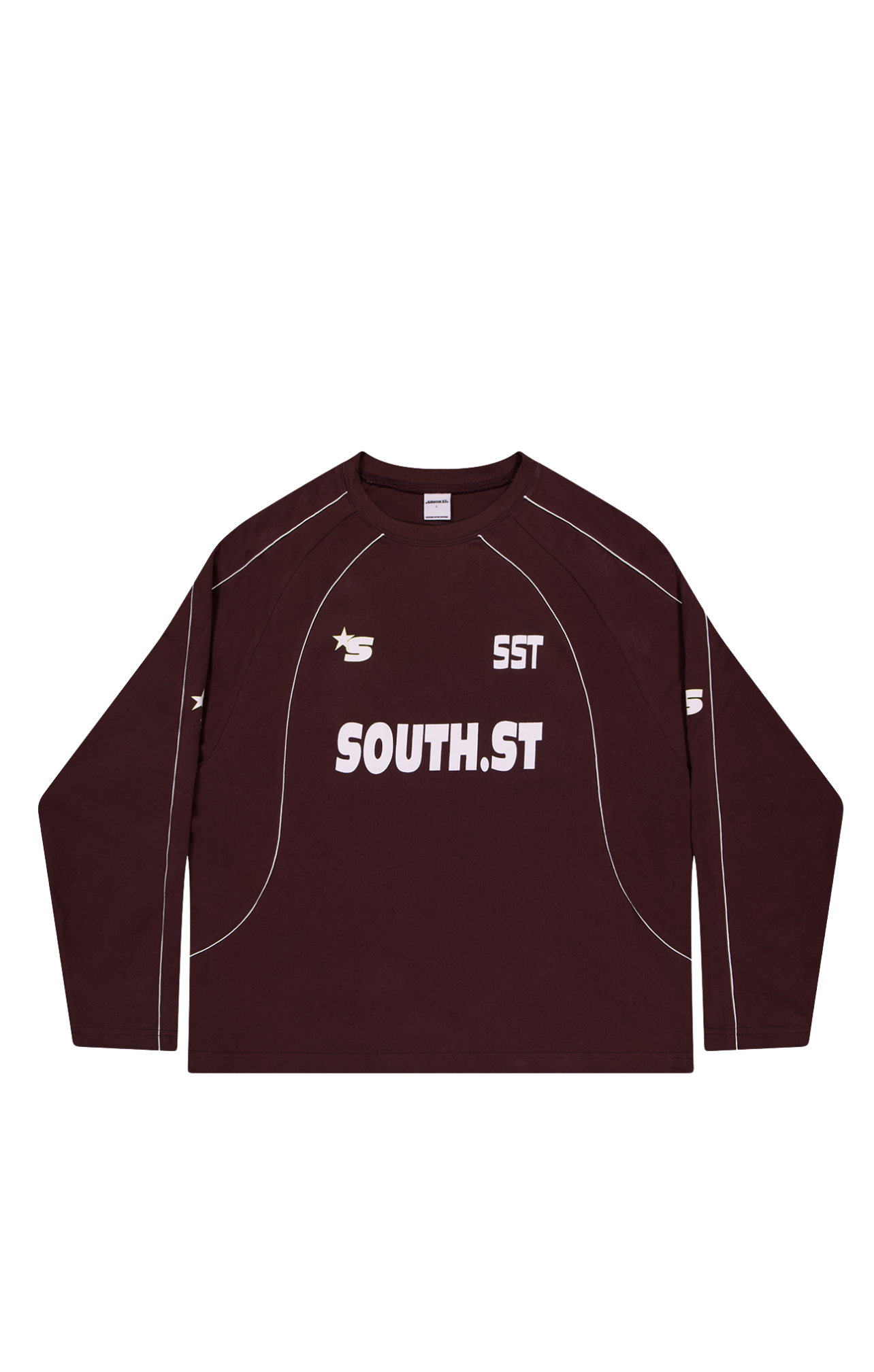 PLAYERS LONG SLEEVE - Burgundy / Brown