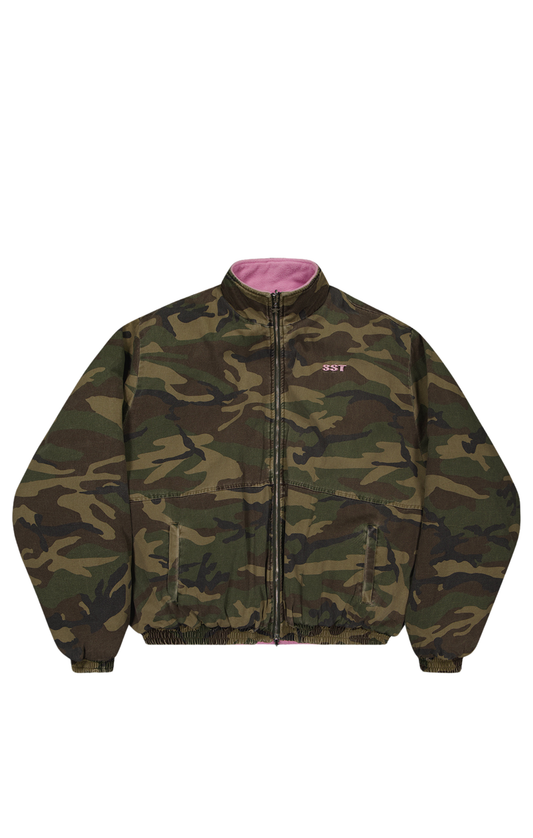 SST REVERSIBLE CAMO/ PINK FLEECE JACKET