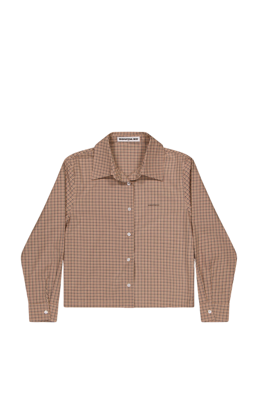 SST ROME CHECK SHIRT - Brown