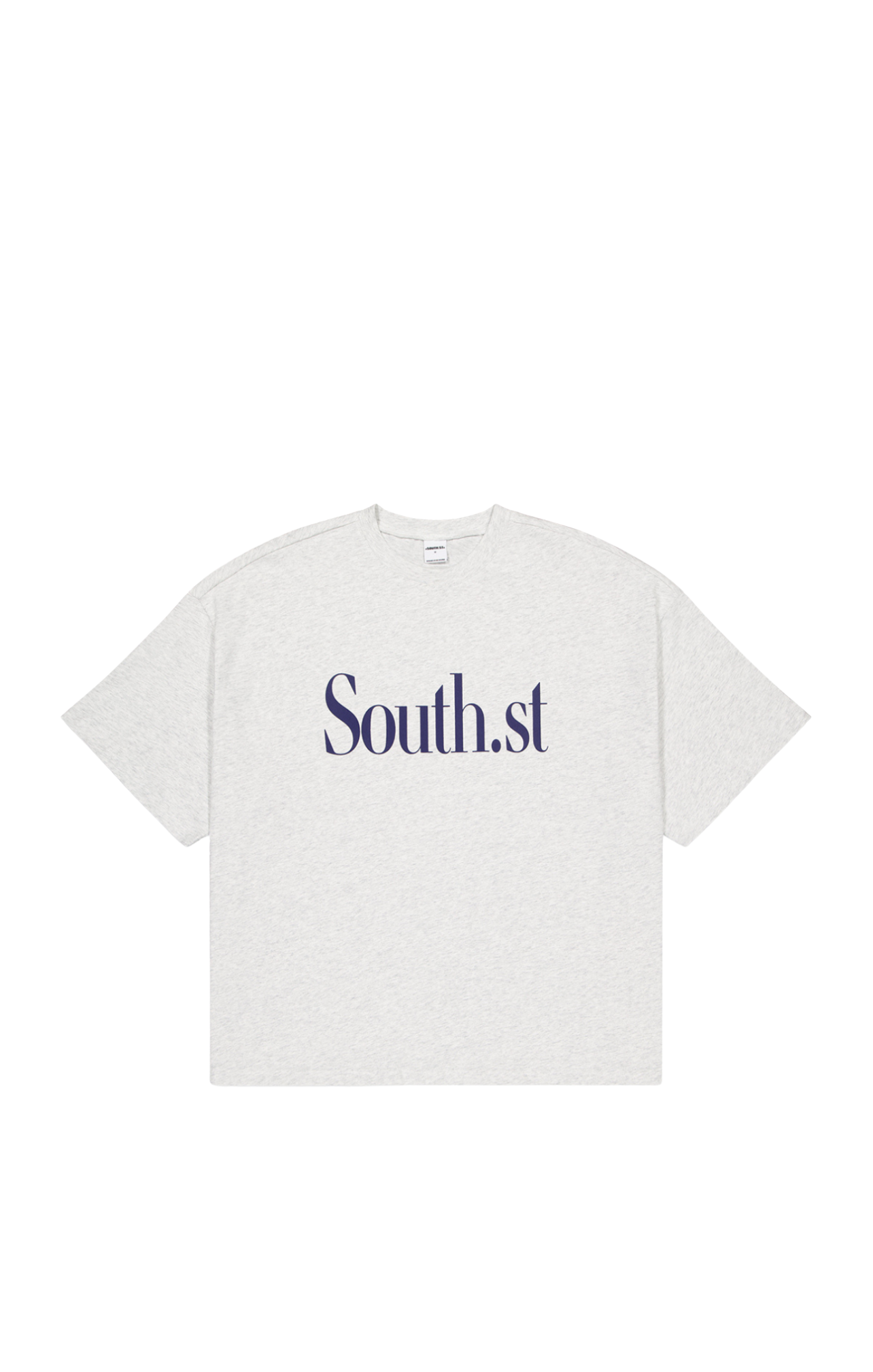 SOUTH TEE - Marl Grey / Navy