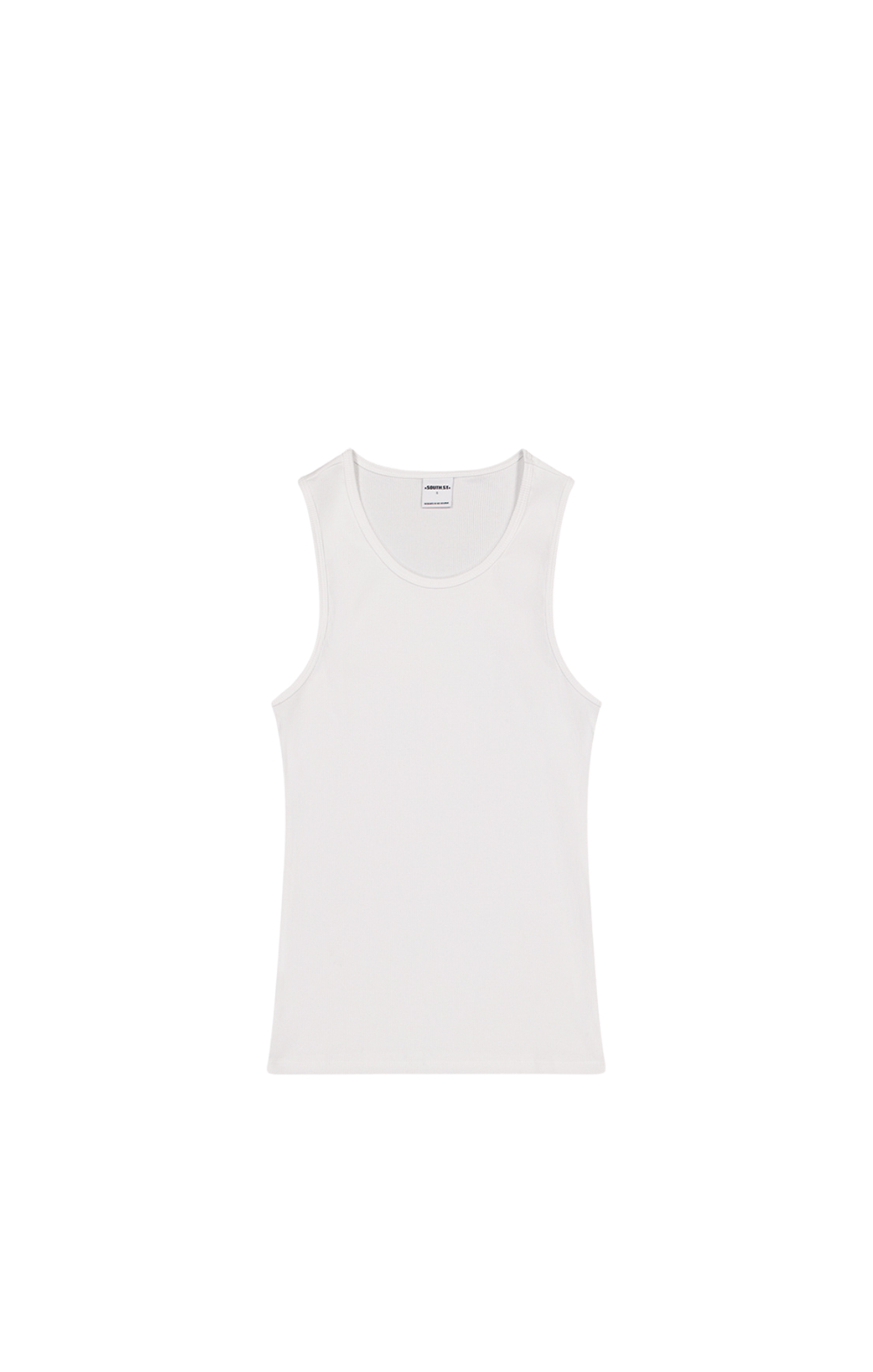 SST RIB TANK TOP - White