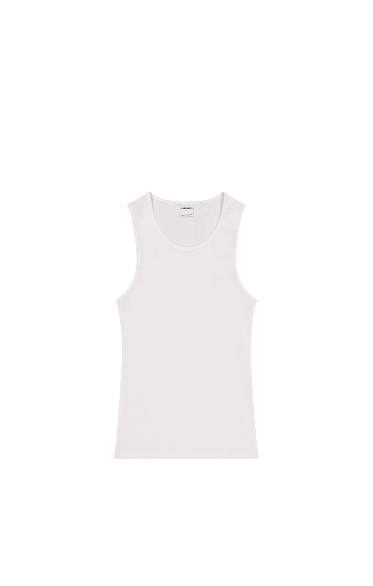 SST RIB TANK TOP - White