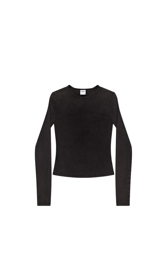 SST LONGSLEEVE TOP - Washed Black
