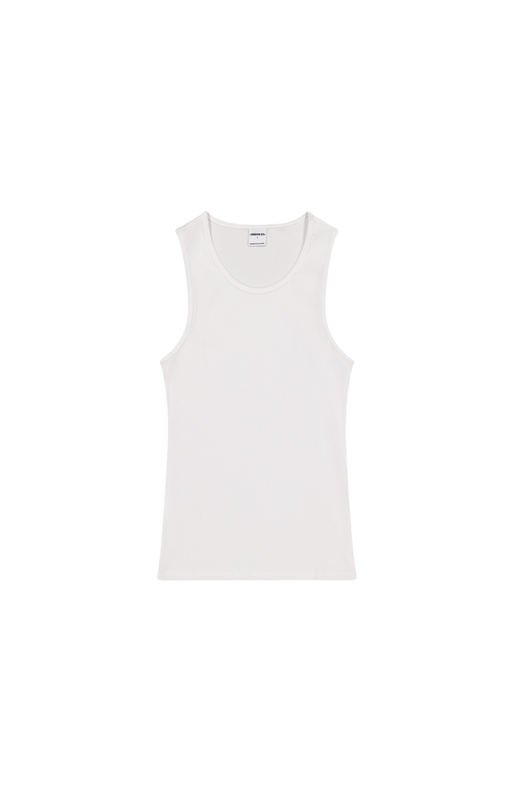 SST RIB TANK TOP - White