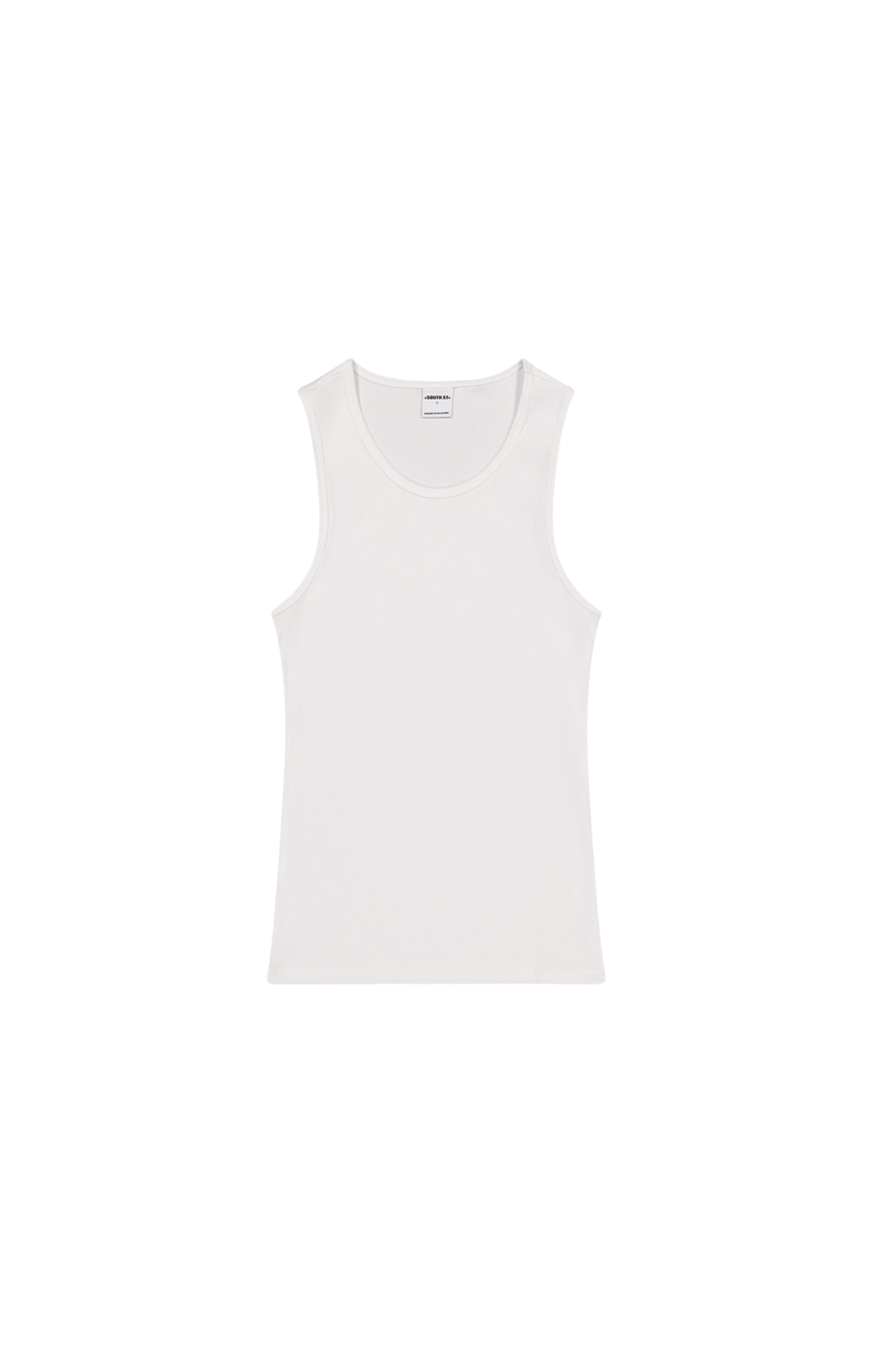 SST RIB TANK TOP - White
