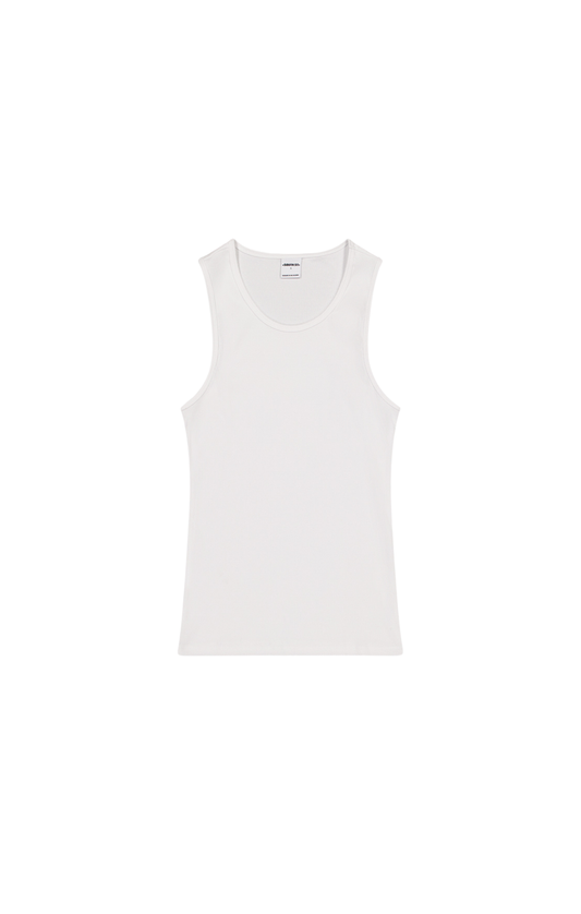 SST RIB TANK TOP - White