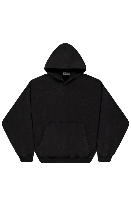 FORM HOODY - Washed Black