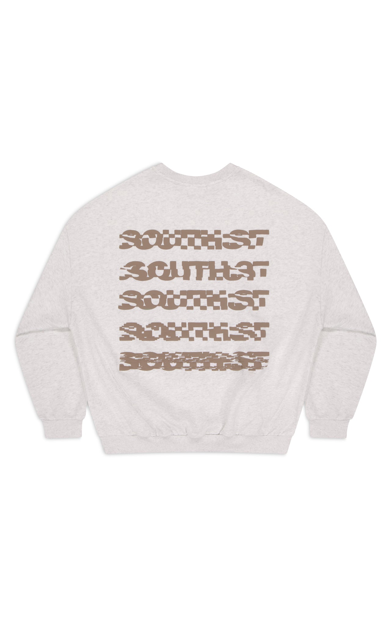 "DISTORT" SWEATSHIRT - Marl grey
