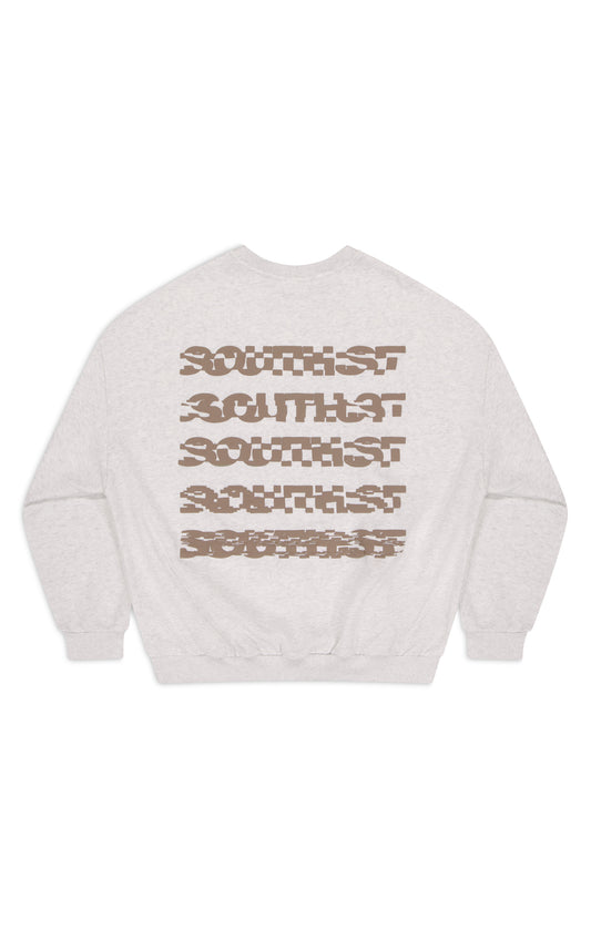 "DISTORT" SWEATSHIRT - Marl grey