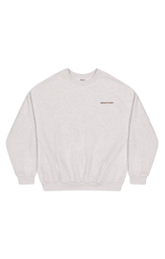 "DISTORT" SWEATSHIRT - Marl grey