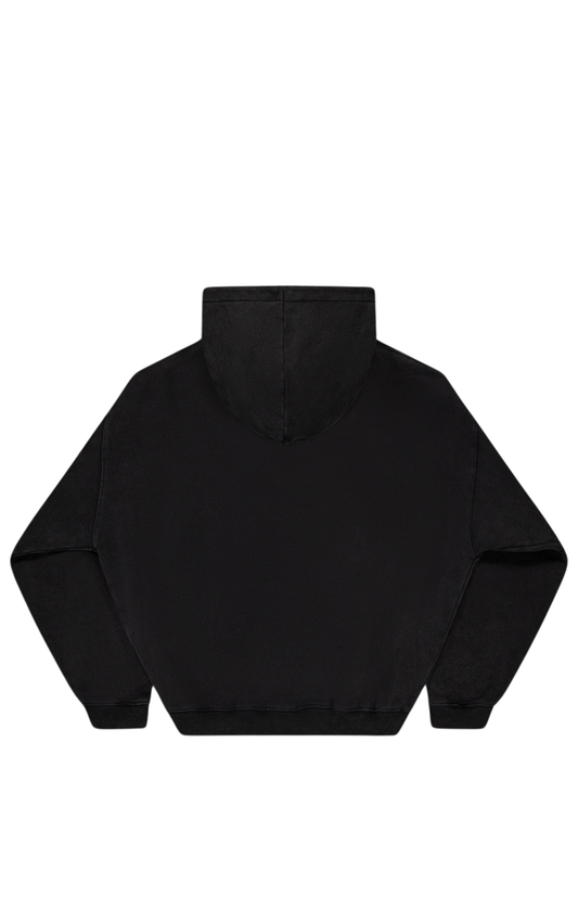 FORM HOODY - Washed Black