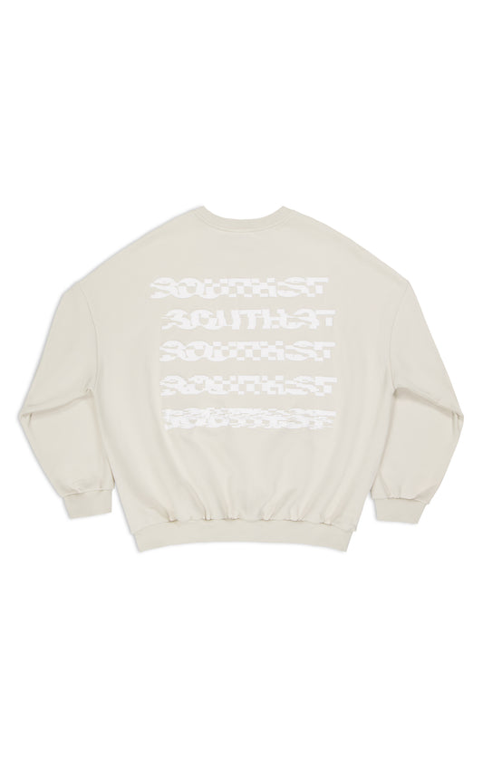 "DISTORT" SWEATSHIRT - Bone