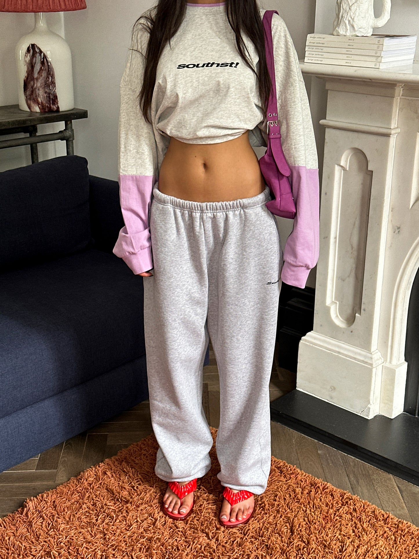 NYC LONG SLEEVE - Grey / Purple