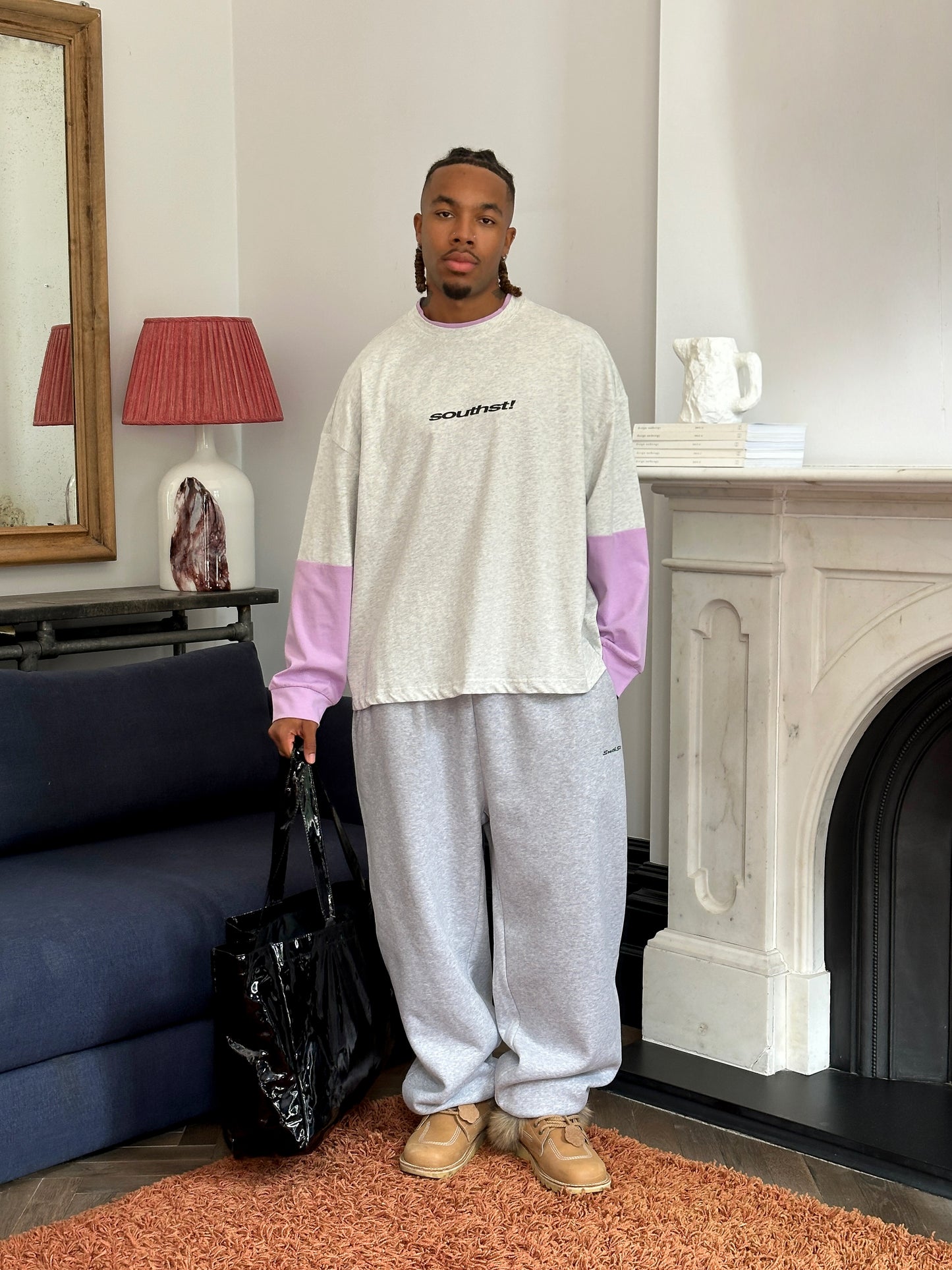 NYC LONG SLEEVE - Grey / Purple