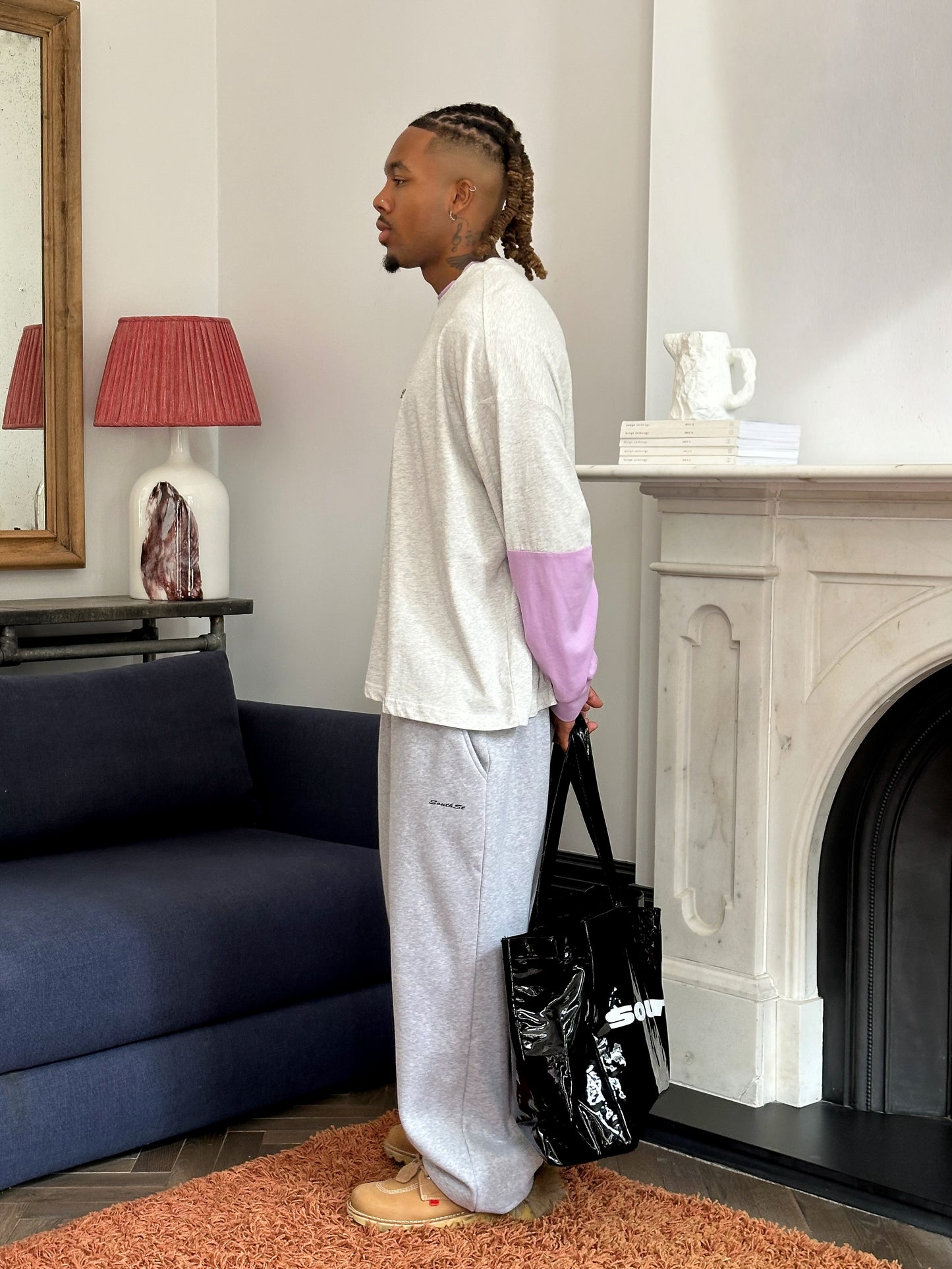 NYC LONG SLEEVE - Grey / Purple