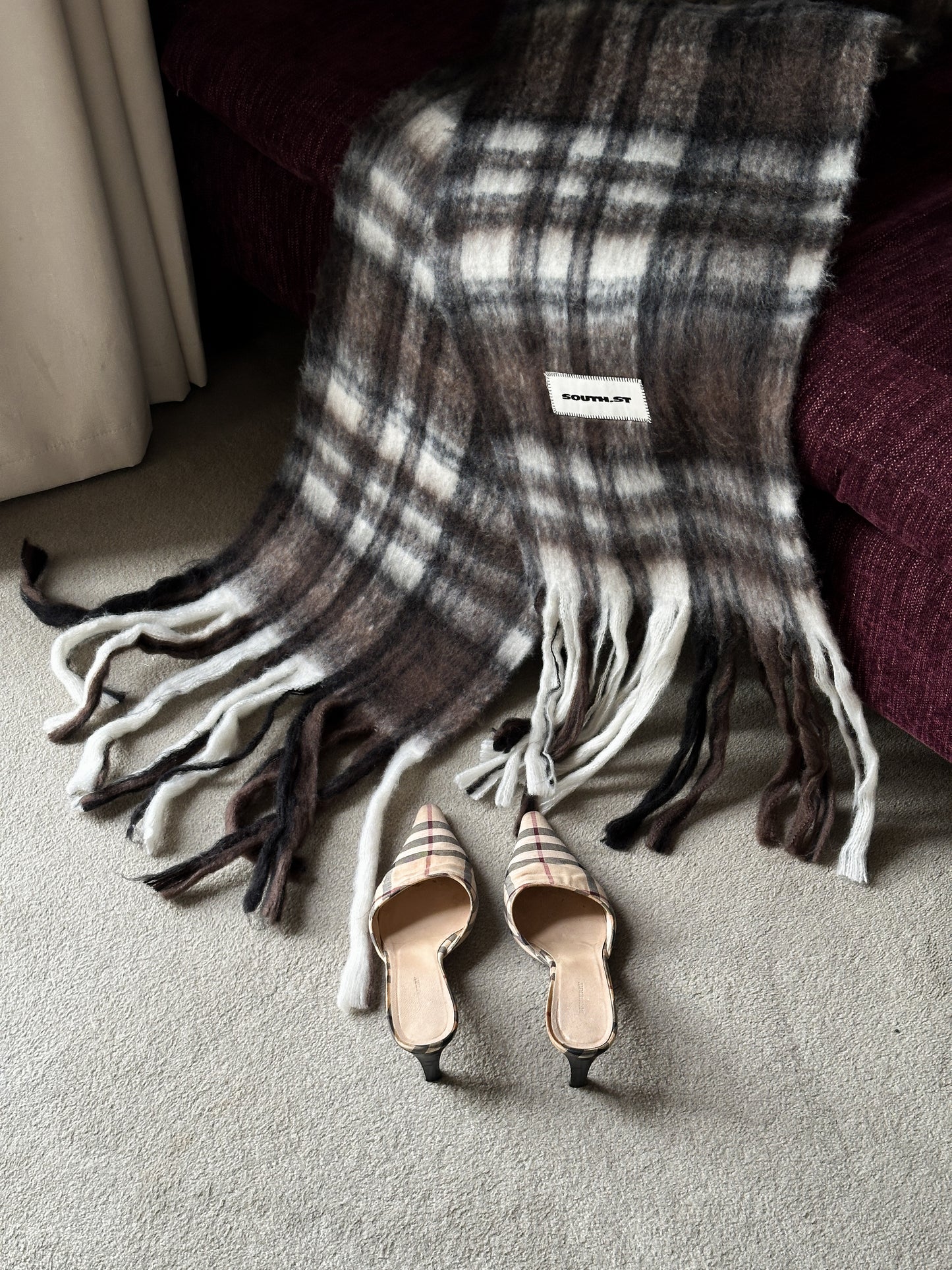 SST CHECKERED SCARF