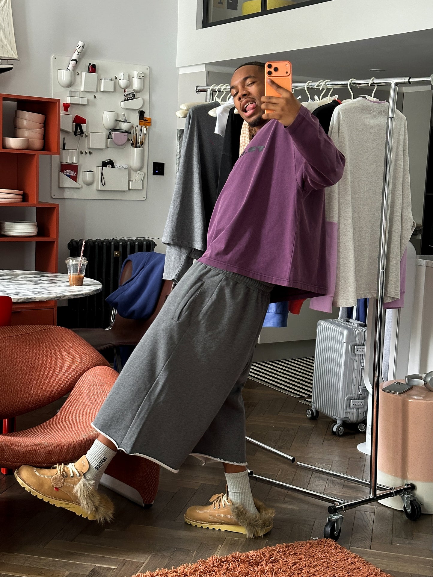 LDN LONG SLEEVE - Purple / Black