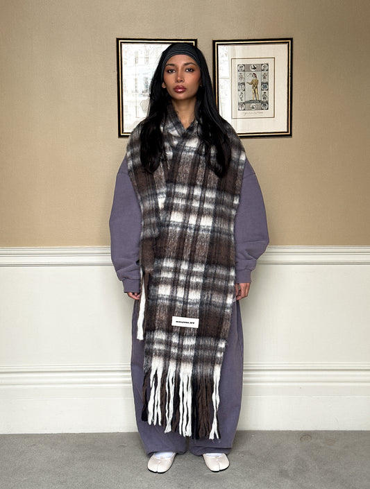 SST CHECKERED SCARF